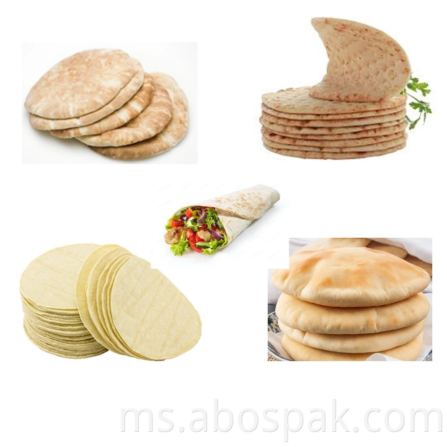 Mesin Cetak Pembungkusan Pembungkusan Tortilla Automatik